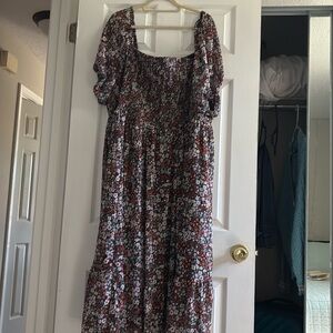 Torrid Size 4 - Floral Tea Length Dress